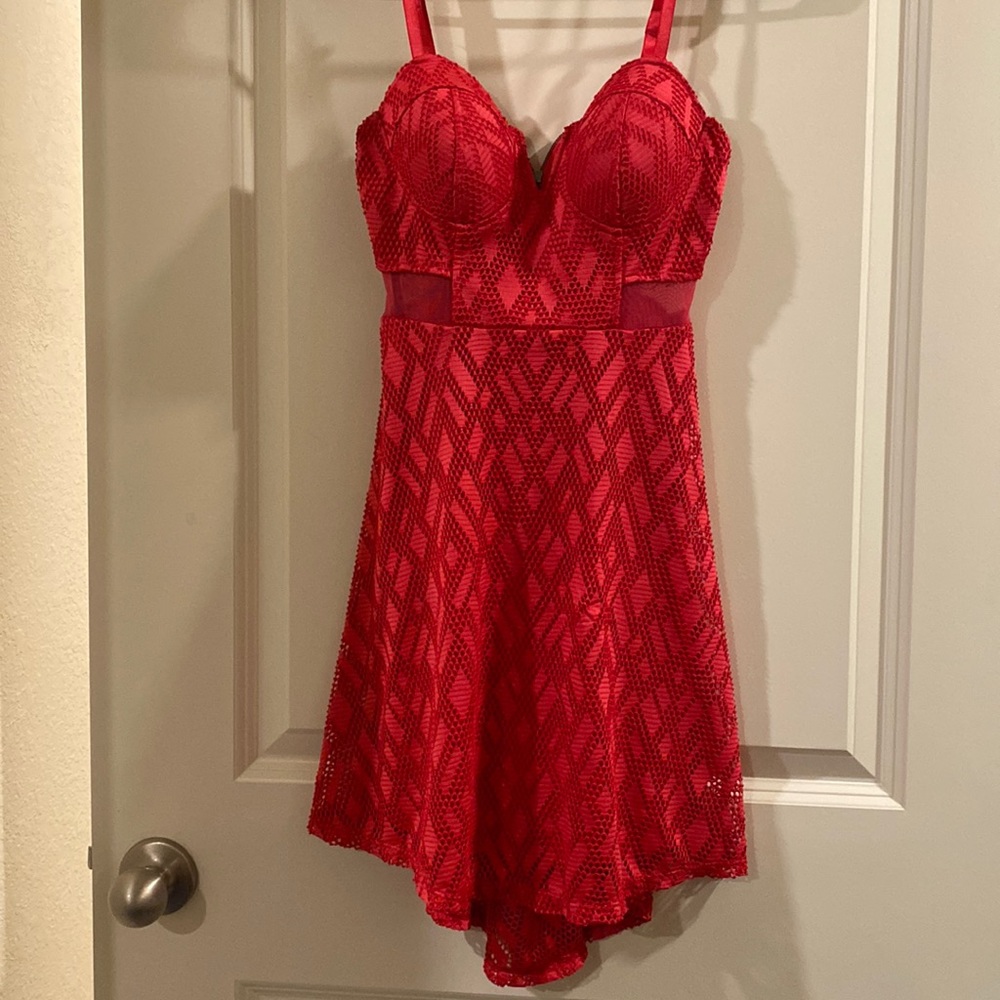 Hot pink dress